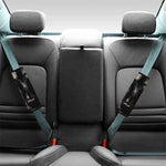 Black Wolf Portrait Print Car Seat Belt Covers