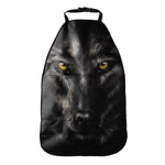 Black Wolf Portrait Print Car Seat Organizers
