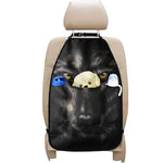Black Wolf Portrait Print Car Seat Organizers