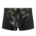 Black Wolf Portrait Print Men's Boxer Briefs