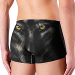 Black Wolf Portrait Print Men's Boxer Briefs