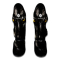 Black Wolf Portrait Print Muay Thai Shin Guards