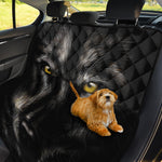 Black Wolf Portrait Print Pet Car Back Seat Cover