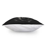 Black Wolf Portrait Print Pillow Cover