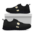 Blood Moon Lunar Phase Print Black Running Shoes