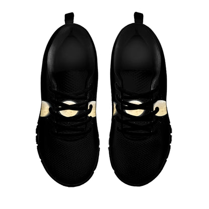 Blood Moon Lunar Phase Print Black Sneakers