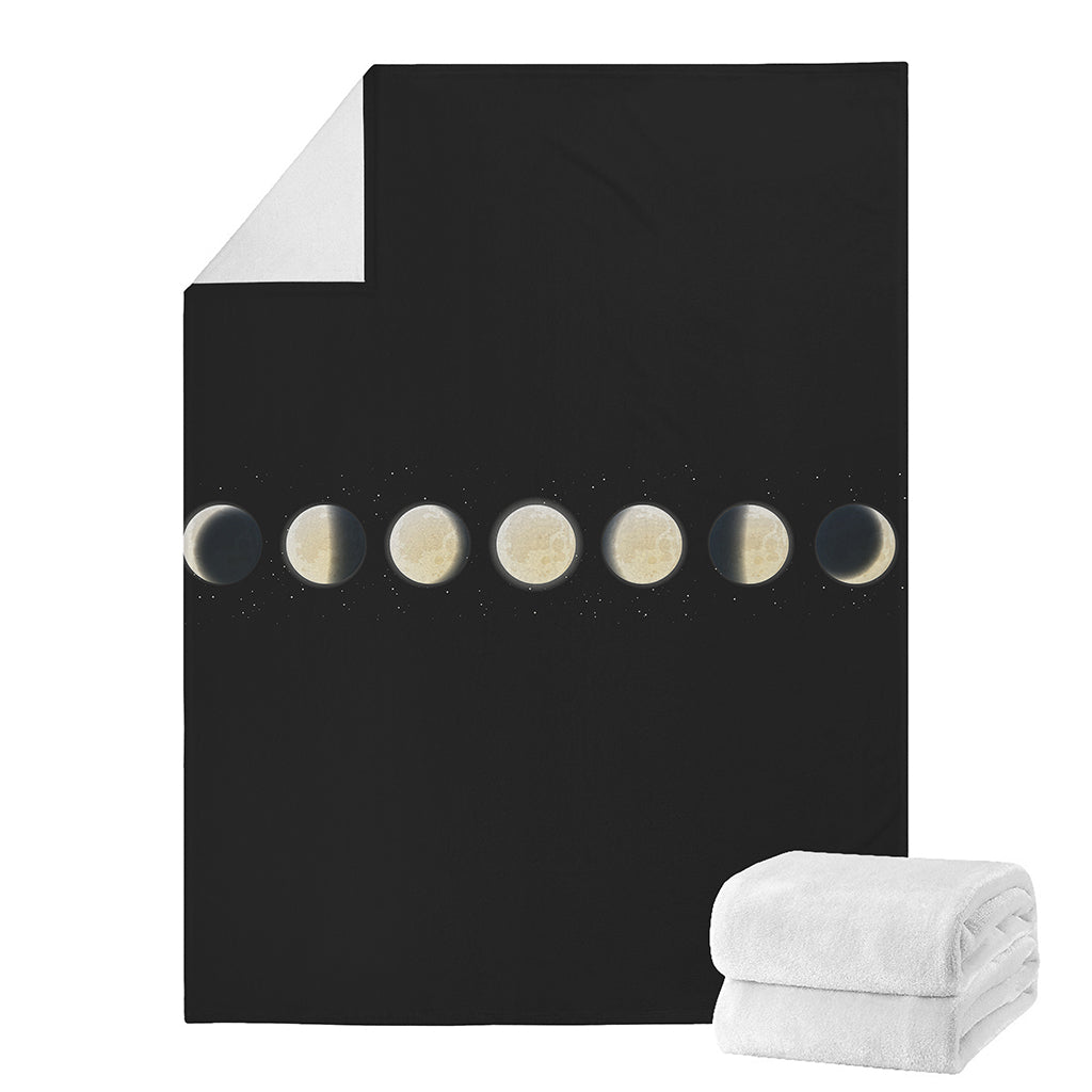 Blood Moon Lunar Phase Print Blanket