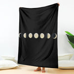 Blood Moon Lunar Phase Print Blanket