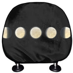 Blood Moon Lunar Phase Print Car Headrest Covers