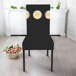 Blood Moon Lunar Phase Print Dining Chair Slipcover