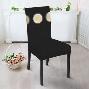 Blood Moon Lunar Phase Print Dining Chair Slipcover