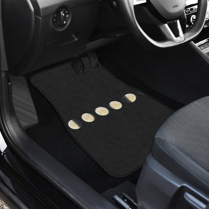 Blood Moon Lunar Phase Print Front and Back Car Floor Mats