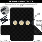 Blood Moon Lunar Phase Print Loveseat Protector