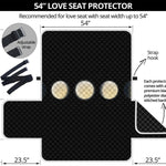 Blood Moon Lunar Phase Print Loveseat Protector