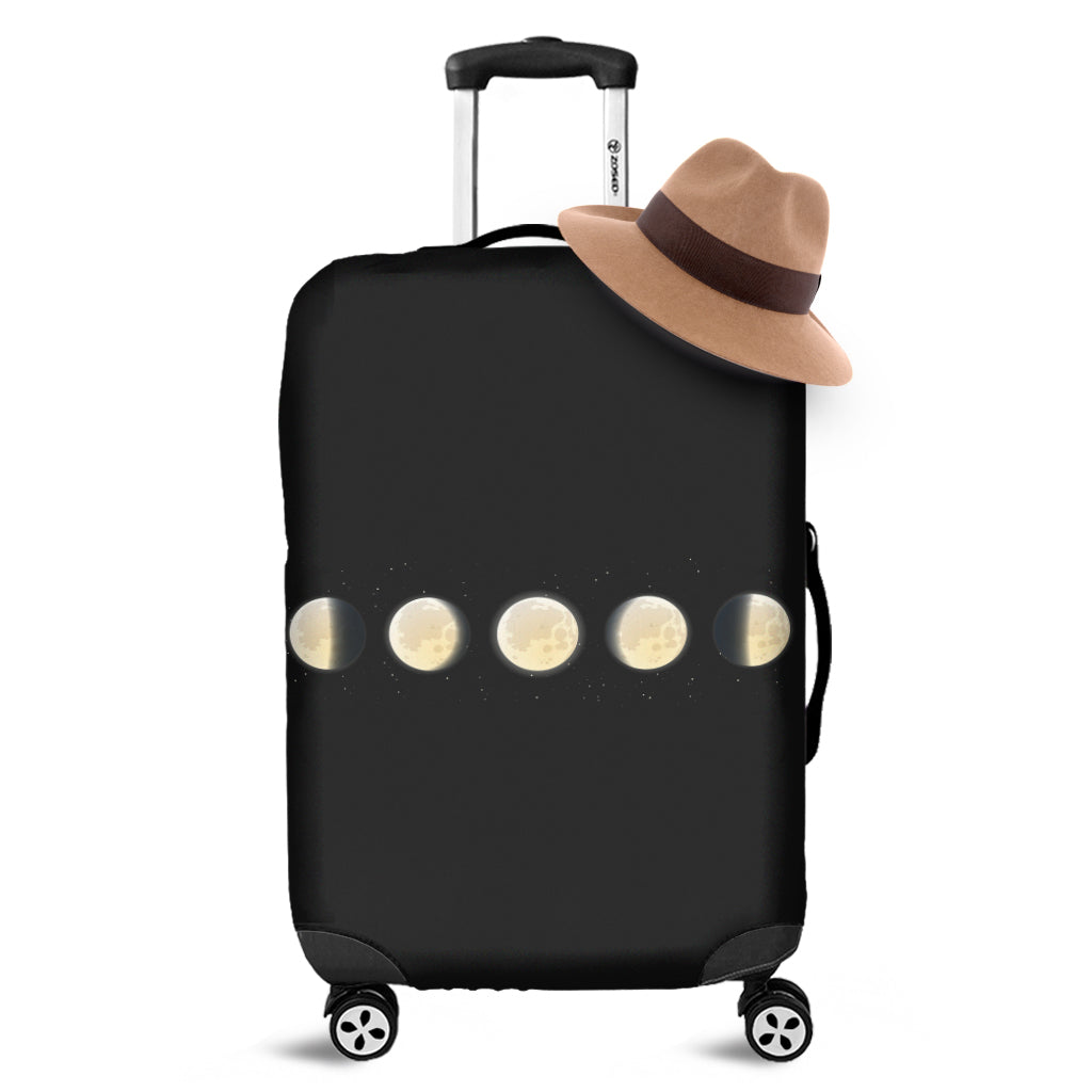 Blood Moon Lunar Phase Print Luggage Cover
