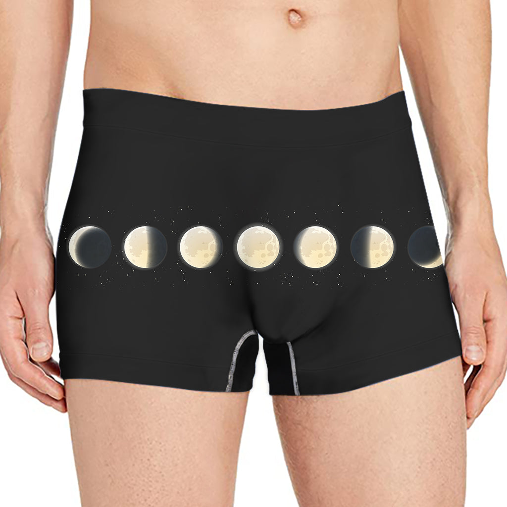 Blood Moon Lunar Phase Print Men's Boxer Briefs