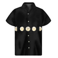 Blood Moon Lunar Phase Print Men's Short Sleeve Shirt