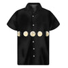 Blood Moon Lunar Phase Print Men's Short Sleeve Shirt