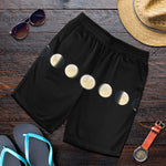 Blood Moon Lunar Phase Print Men's Shorts