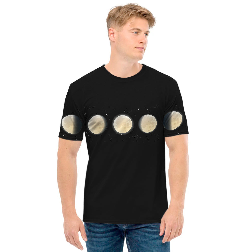 Blood Moon Lunar Phase Print Men's T-Shirt