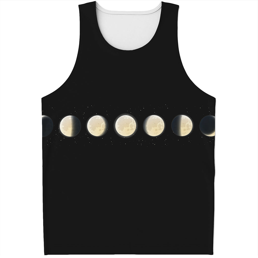 Blood Moon Lunar Phase Print Men's Tank Top