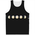 Blood Moon Lunar Phase Print Men's Tank Top