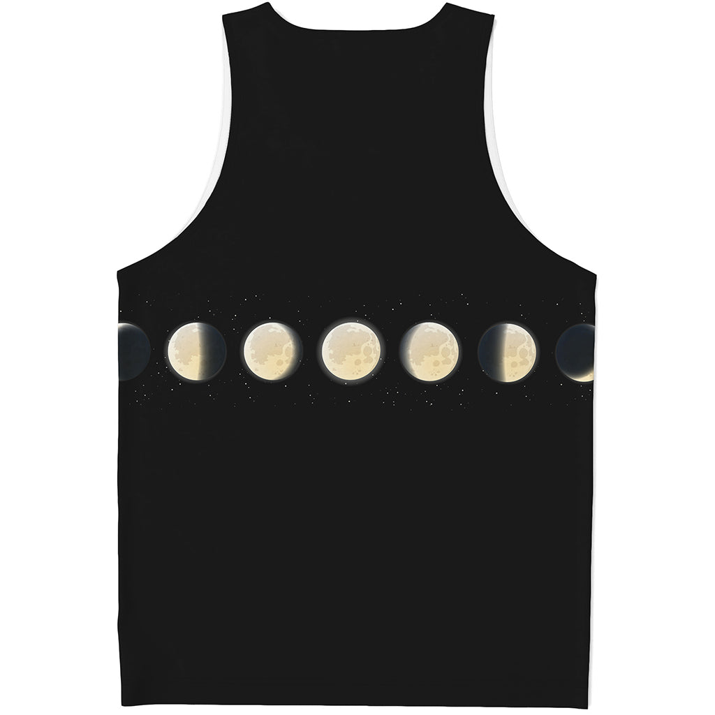 Blood Moon Lunar Phase Print Men's Tank Top