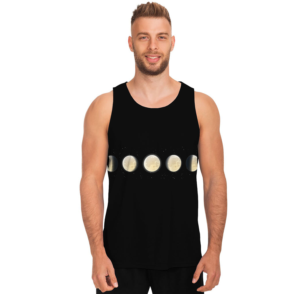 Blood Moon Lunar Phase Print Men's Tank Top