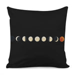 Blood Moon Lunar Phase Print Pillow Cover
