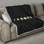 Blood Moon Lunar Phase Print Quilt