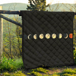 Blood Moon Lunar Phase Print Quilt