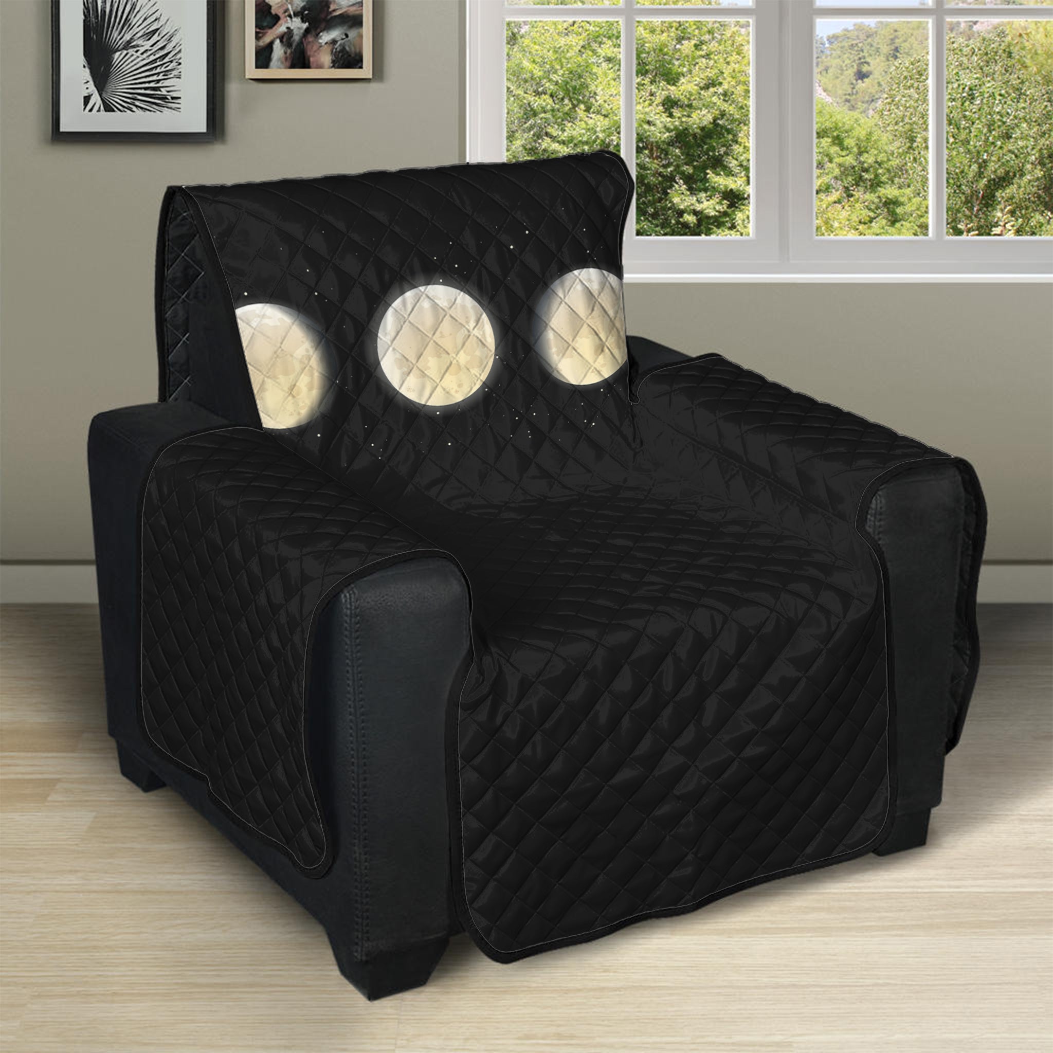 Blood Moon Lunar Phase Print Recliner Protector