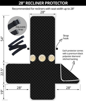 Blood Moon Lunar Phase Print Recliner Protector