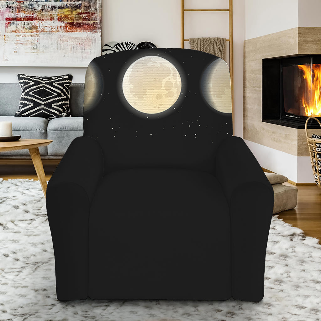 Blood Moon Lunar Phase Print Recliner Slipcover