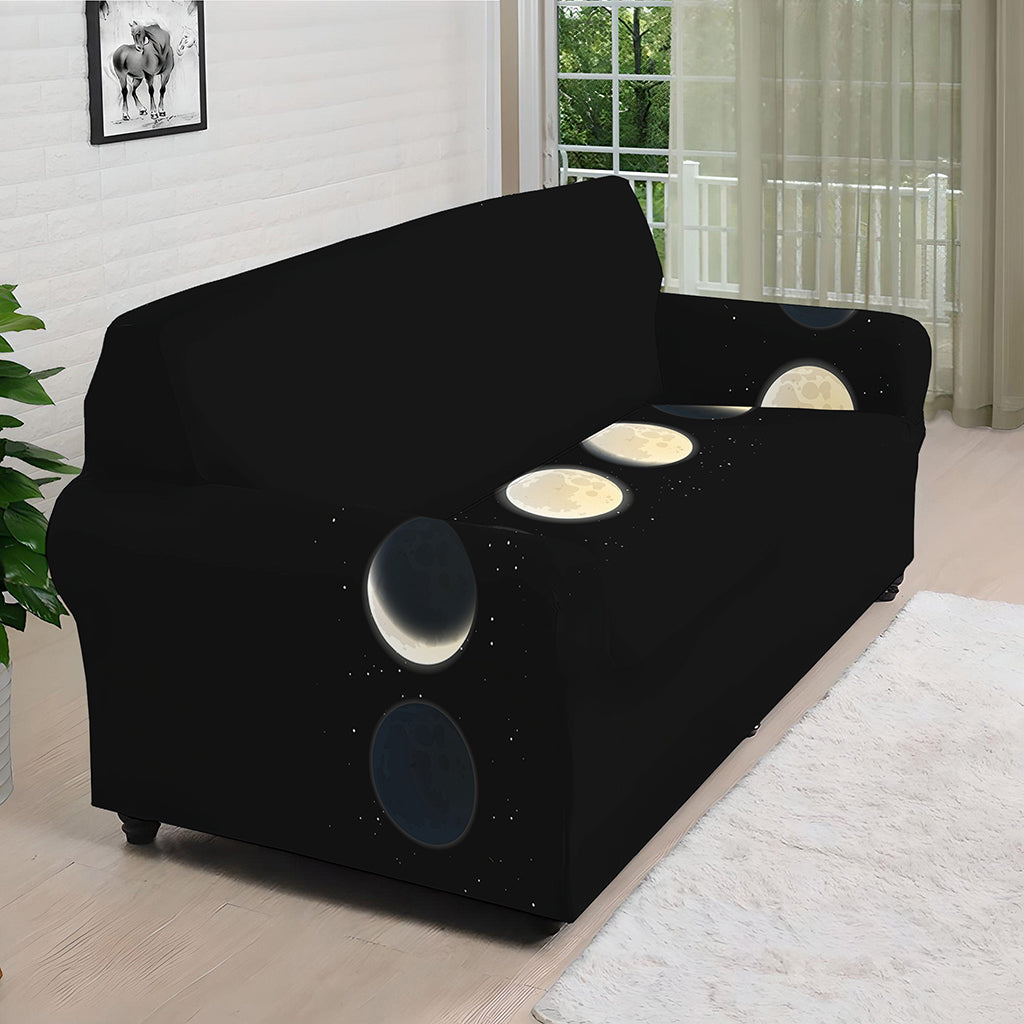 Blood Moon Lunar Phase Print Sofa Cover