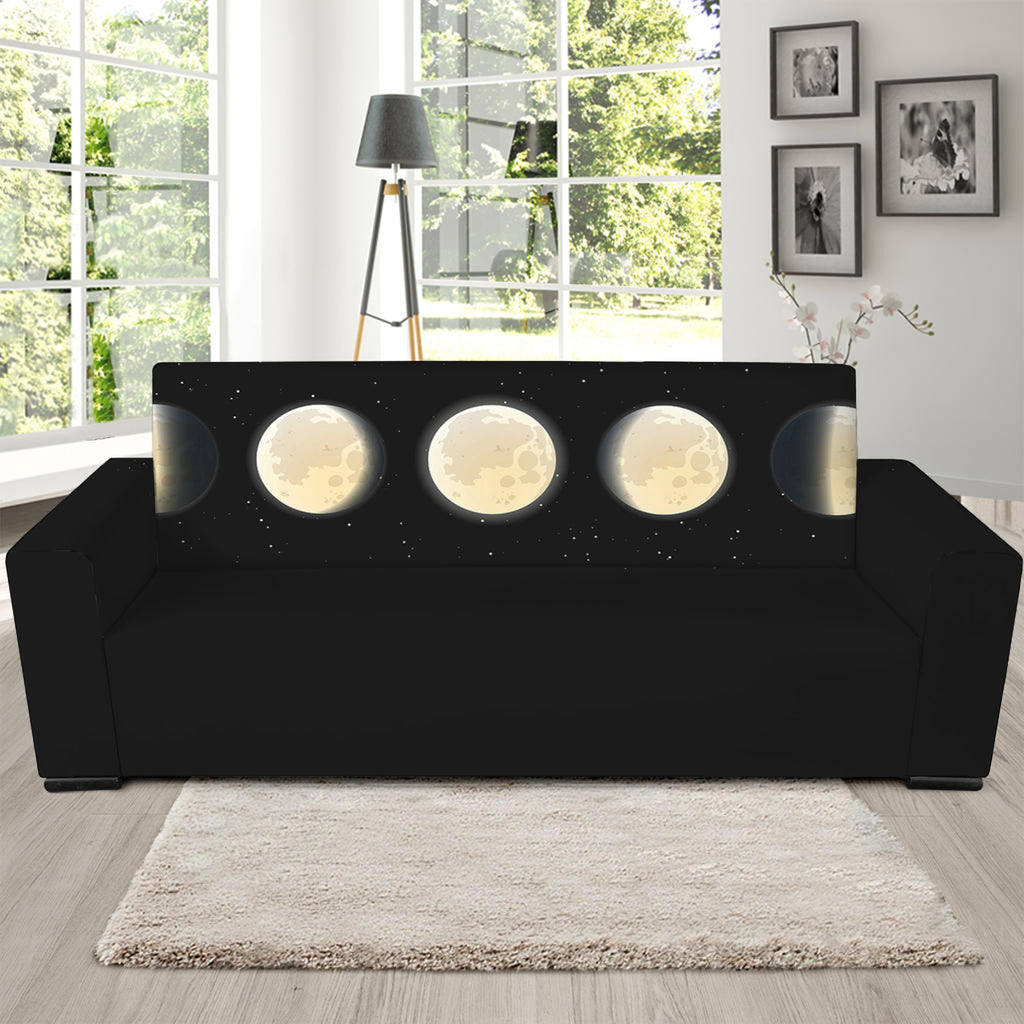 Blood Moon Lunar Phase Print Sofa Slipcover