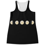 Blood Moon Lunar Phase Print Women's Racerback Tank Top