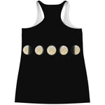 Blood Moon Lunar Phase Print Women's Racerback Tank Top