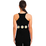 Blood Moon Lunar Phase Print Women's Racerback Tank Top
