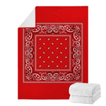 Blood Red Bandana Blanket
