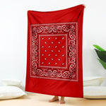 Blood Red Bandana Blanket