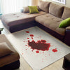 Blood Splashed Print Area Rug