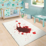 Blood Splashed Print Area Rug