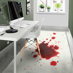 Blood Splashed Print Area Rug