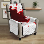 Blood Splashed Print Armchair Protector