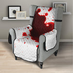 Blood Splashed Print Armchair Protector