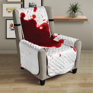 Blood Splashed Print Armchair Protector