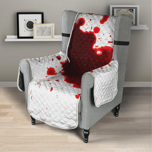 Blood Splashed Print Armchair Protector