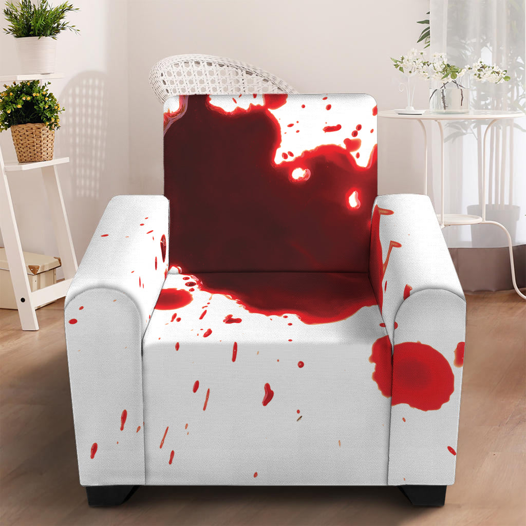 Blood Splashed Print Armchair Slipcover