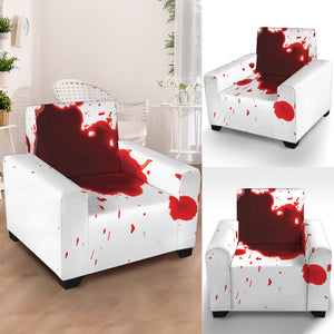 Blood Splashed Print Armchair Slipcover